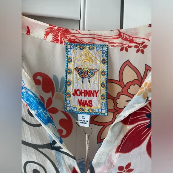 NWT Johnny Was - Els Floral Midi A-Line Dress - XL - Picture 3 of 7